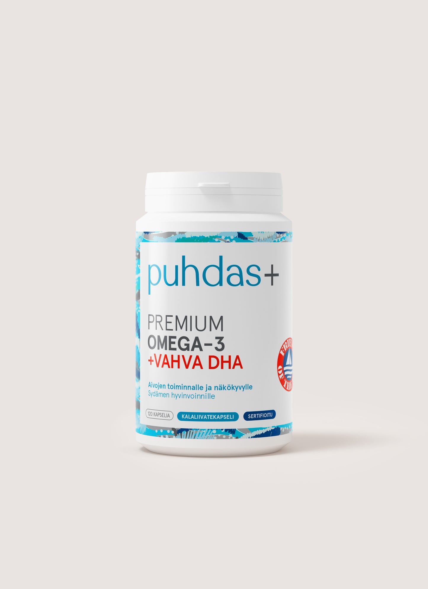 Premium Omega-3 + Vahva DHA kapseli