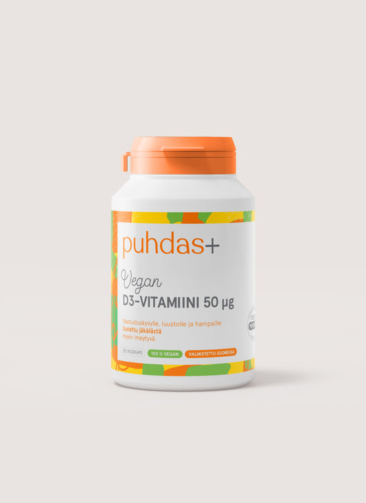 Vegan D3-vitamiini 50 μg