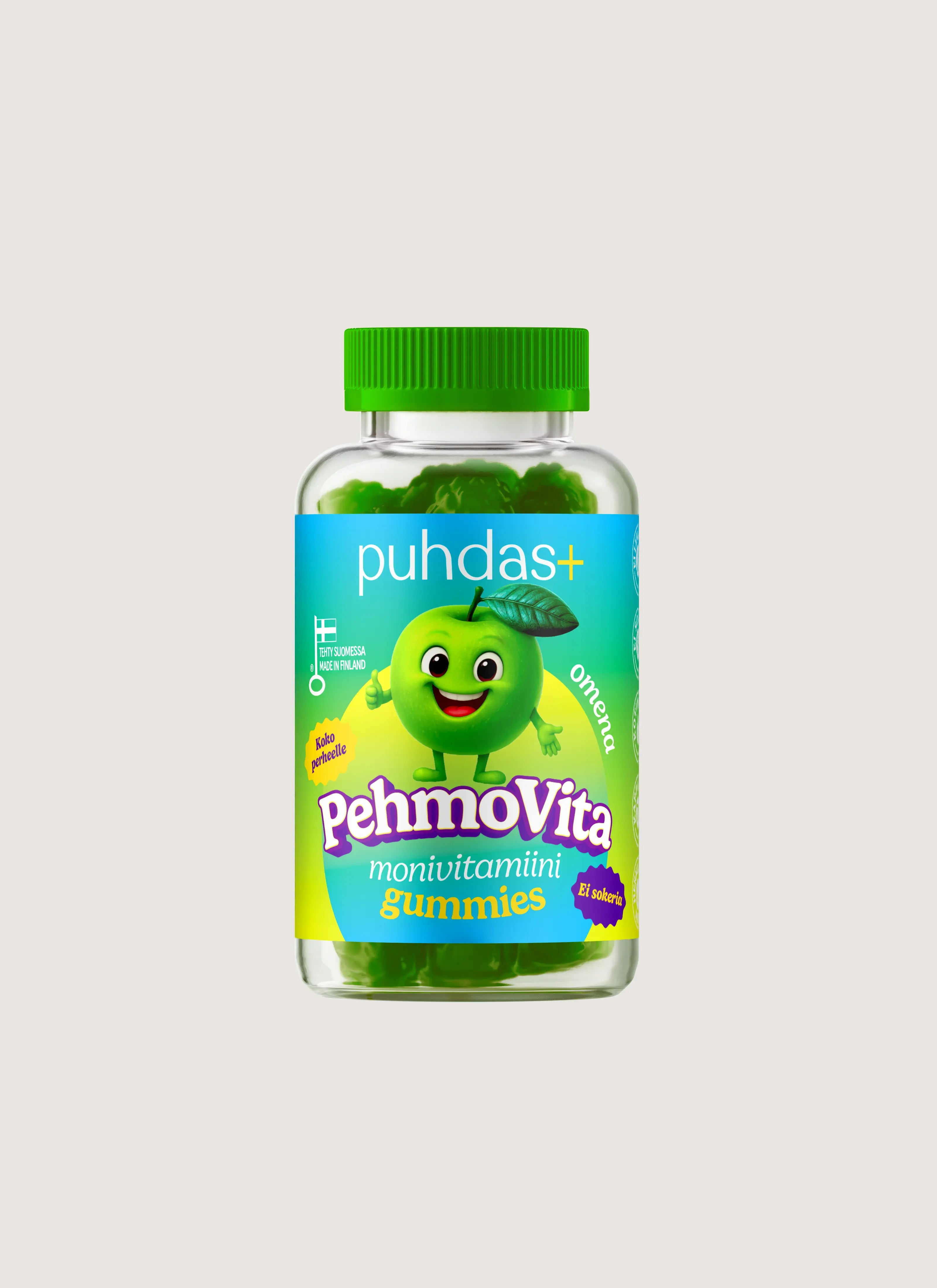 PehmoVita monivitamiini Omena Gummies 75 kpl