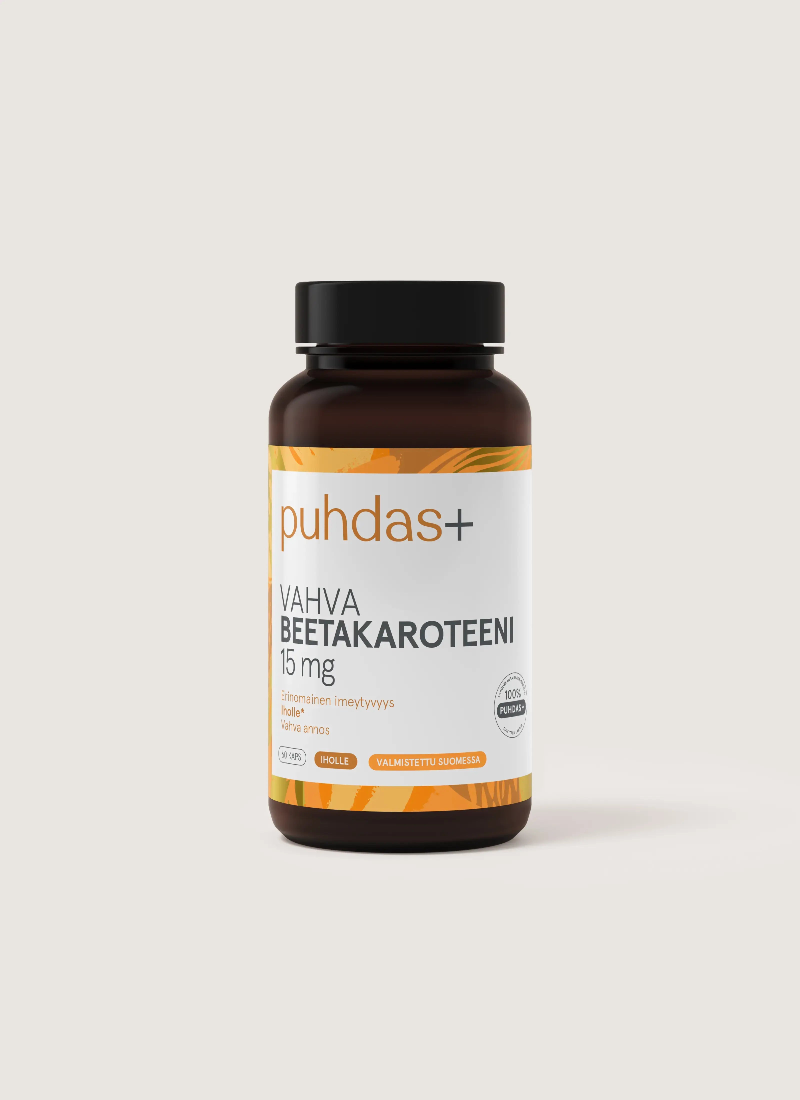 Strong Beta-Carotene 15 mg, 60 caps