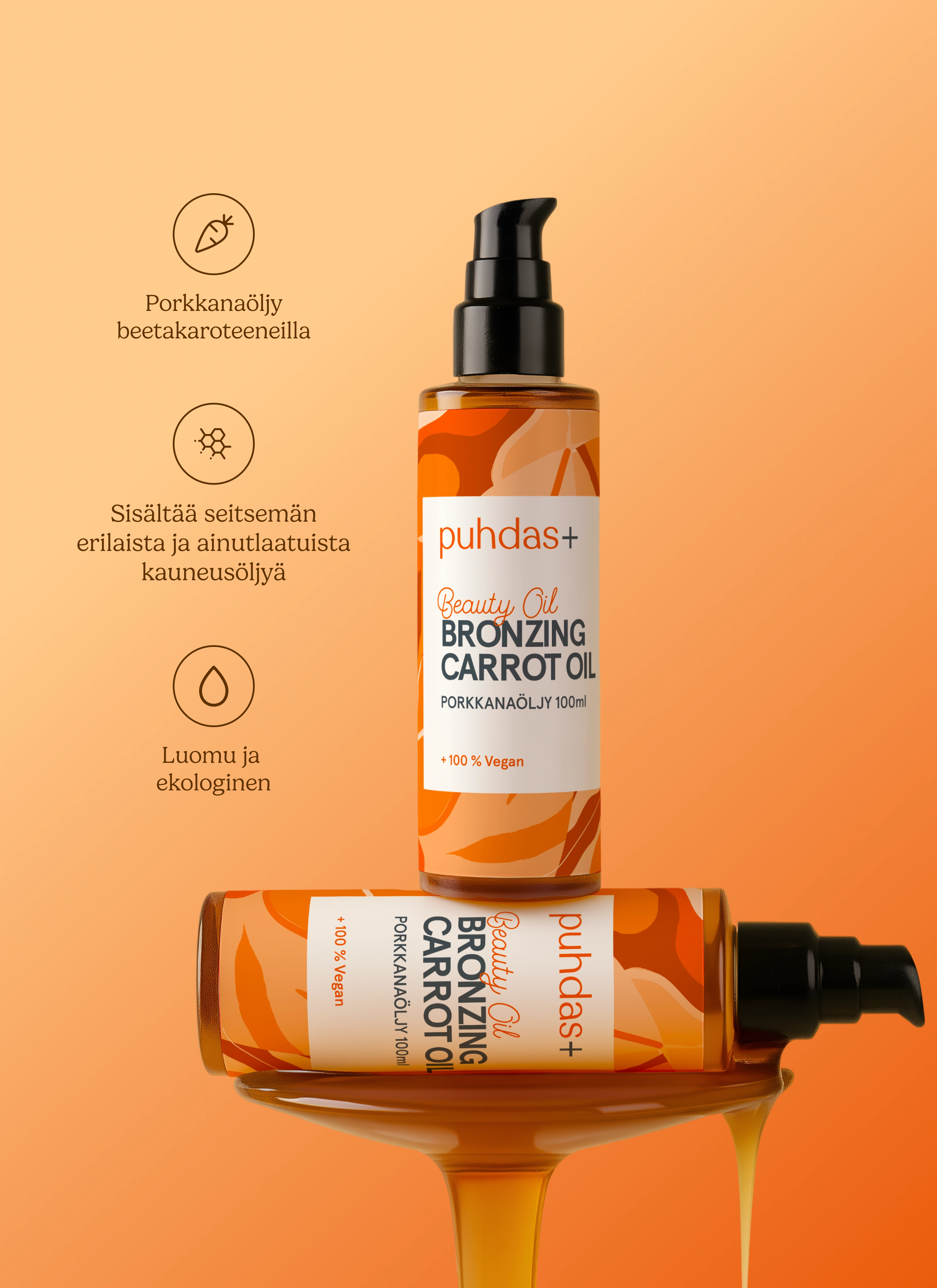 Bronzing carrot oil Porkkanaöljy 100 ml