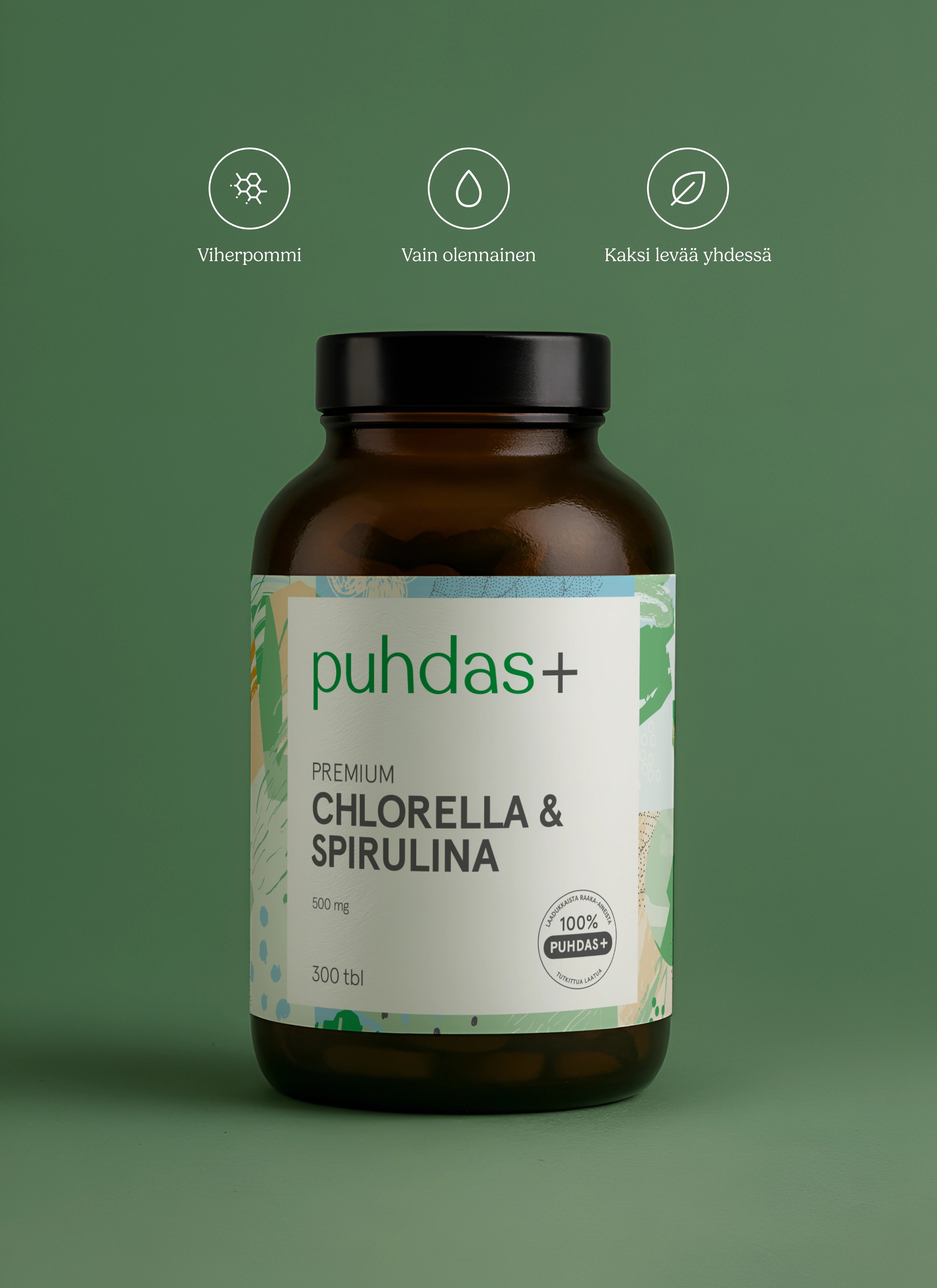 Chlorella & spirulina 500 mg 300 tabl