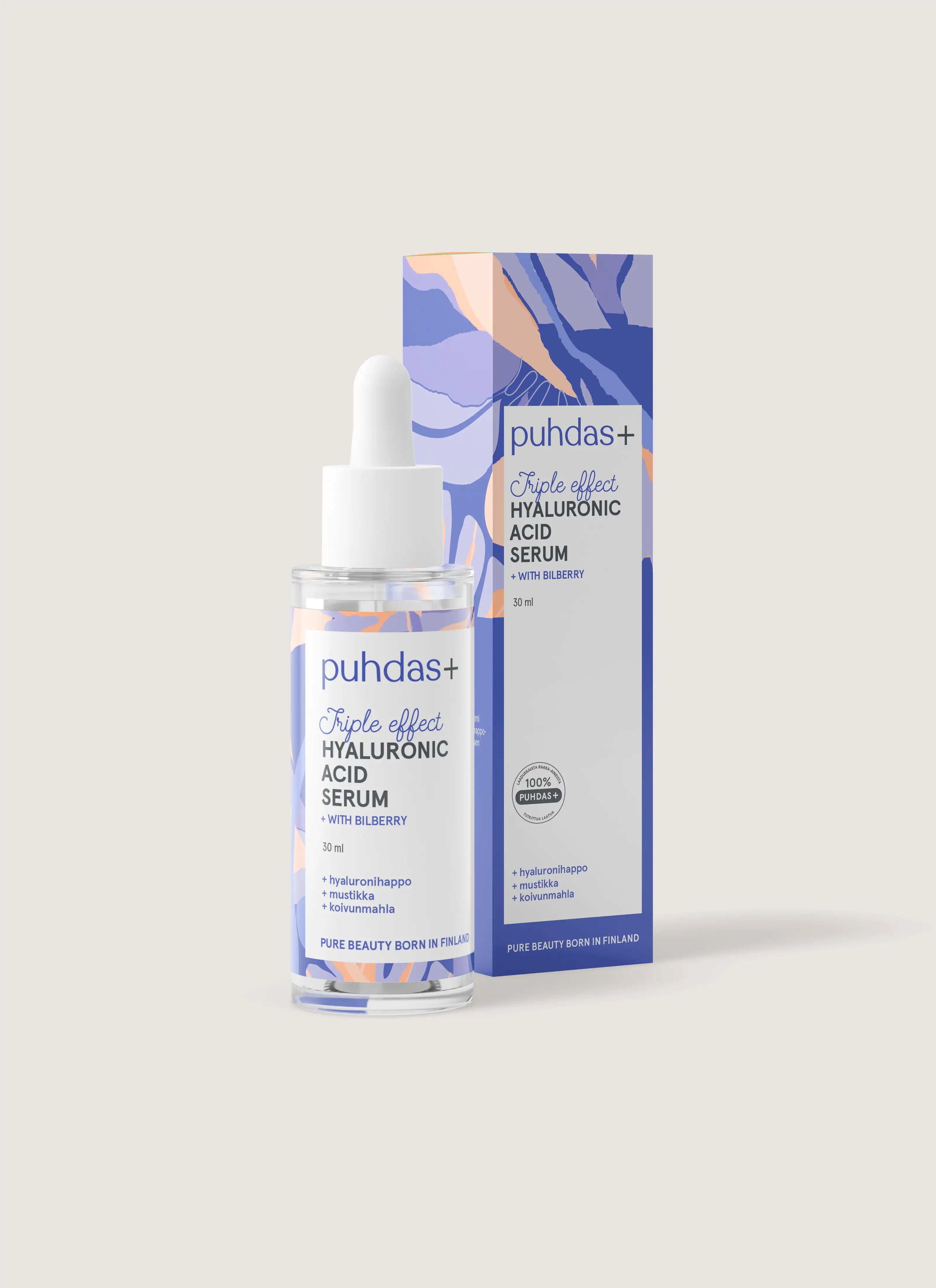 Hyaluronihapposeerumi mustikka 30 ml