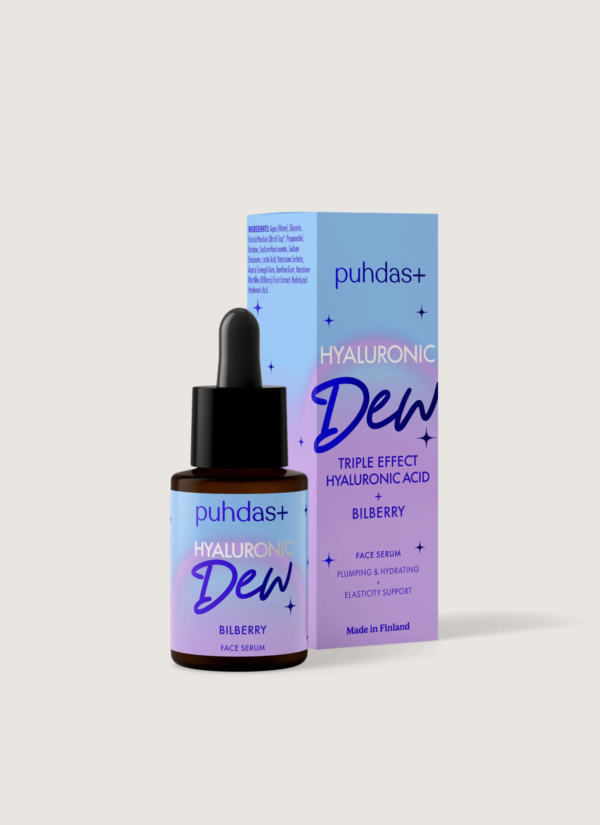 Hyaluronihapposeerumi mustikka 30 ml