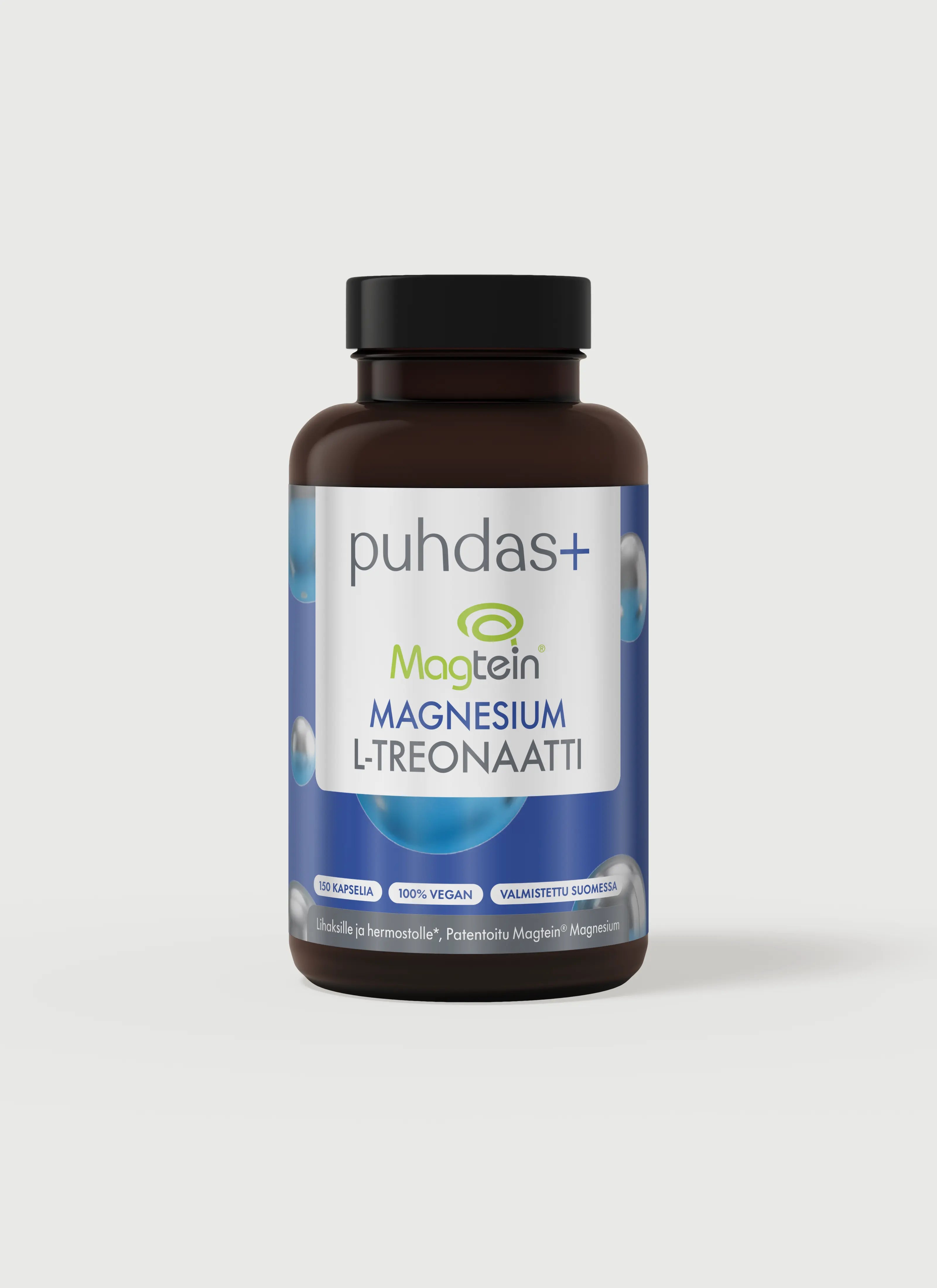 Puhdas+  Magtein® Magnesium L-Treonaatti 150 kaps