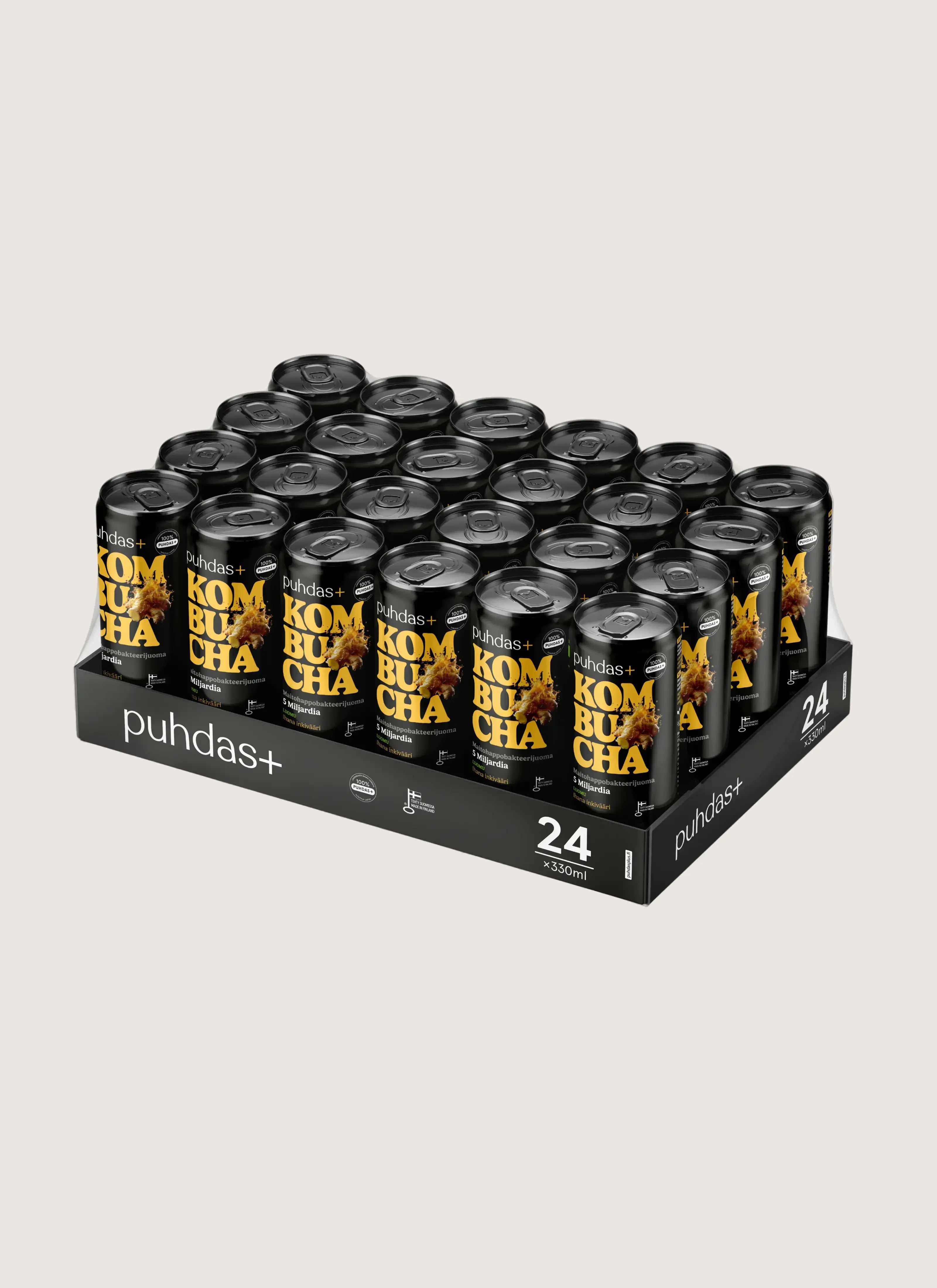 Kombucha Ihana inkivääri 330 ml - 24 pack