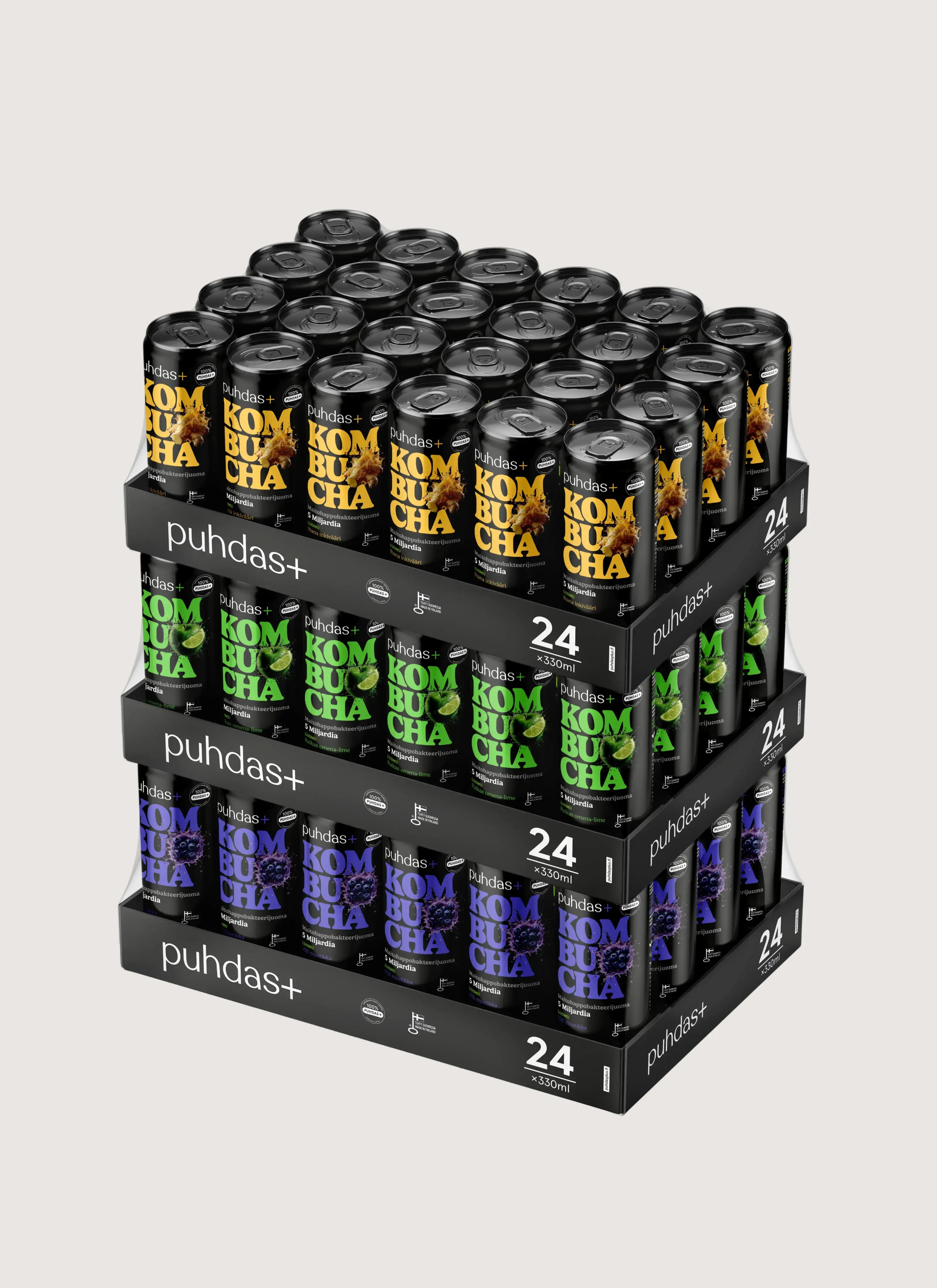 Kombucha Mixpack 330 ml - 72 pack