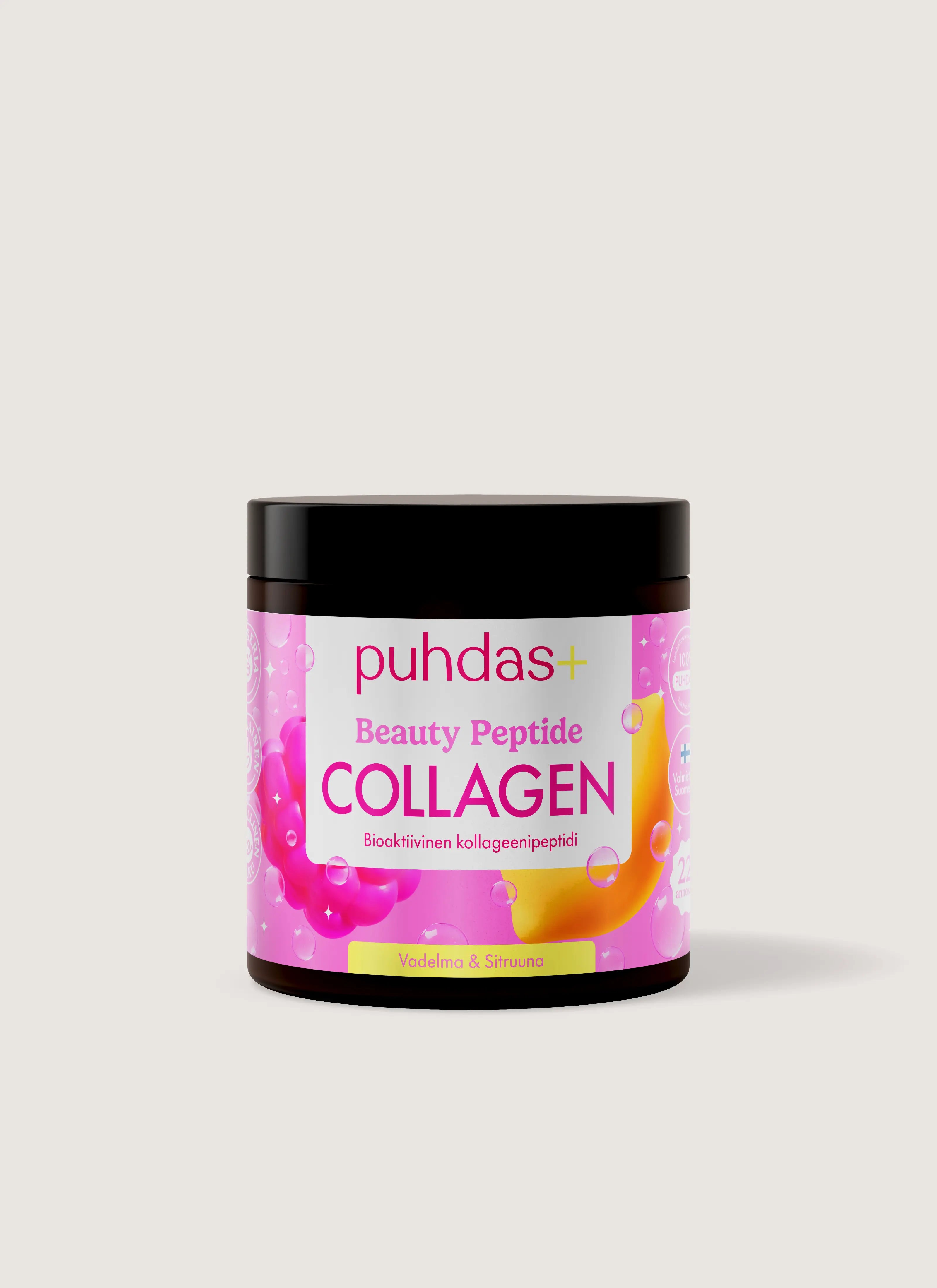 Beauty Kollageenijauhe Vadelma & Sitruuna 80g