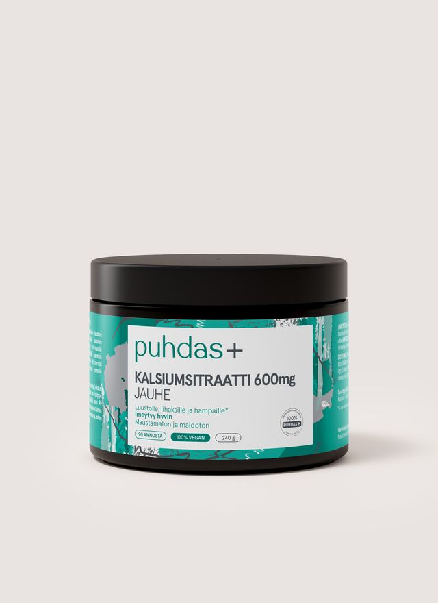 Kalsiumsitraattijauhe 600 mg 240 g