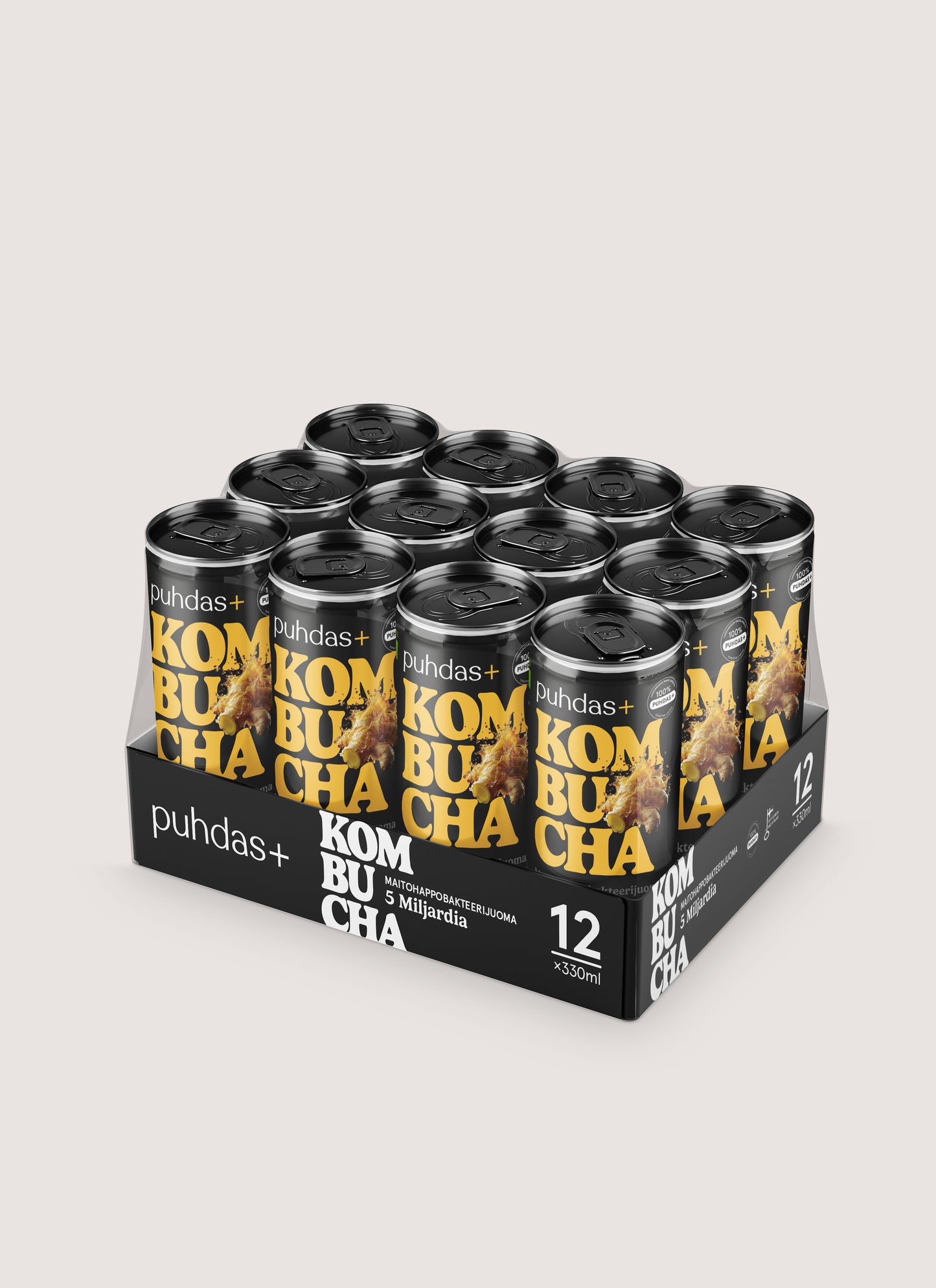 Kombucha Ihana inkivääri 330 ml - 12 pack