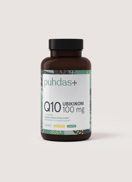 Ubikinoni Q10 100 mg + C-vitamiini VEGAN