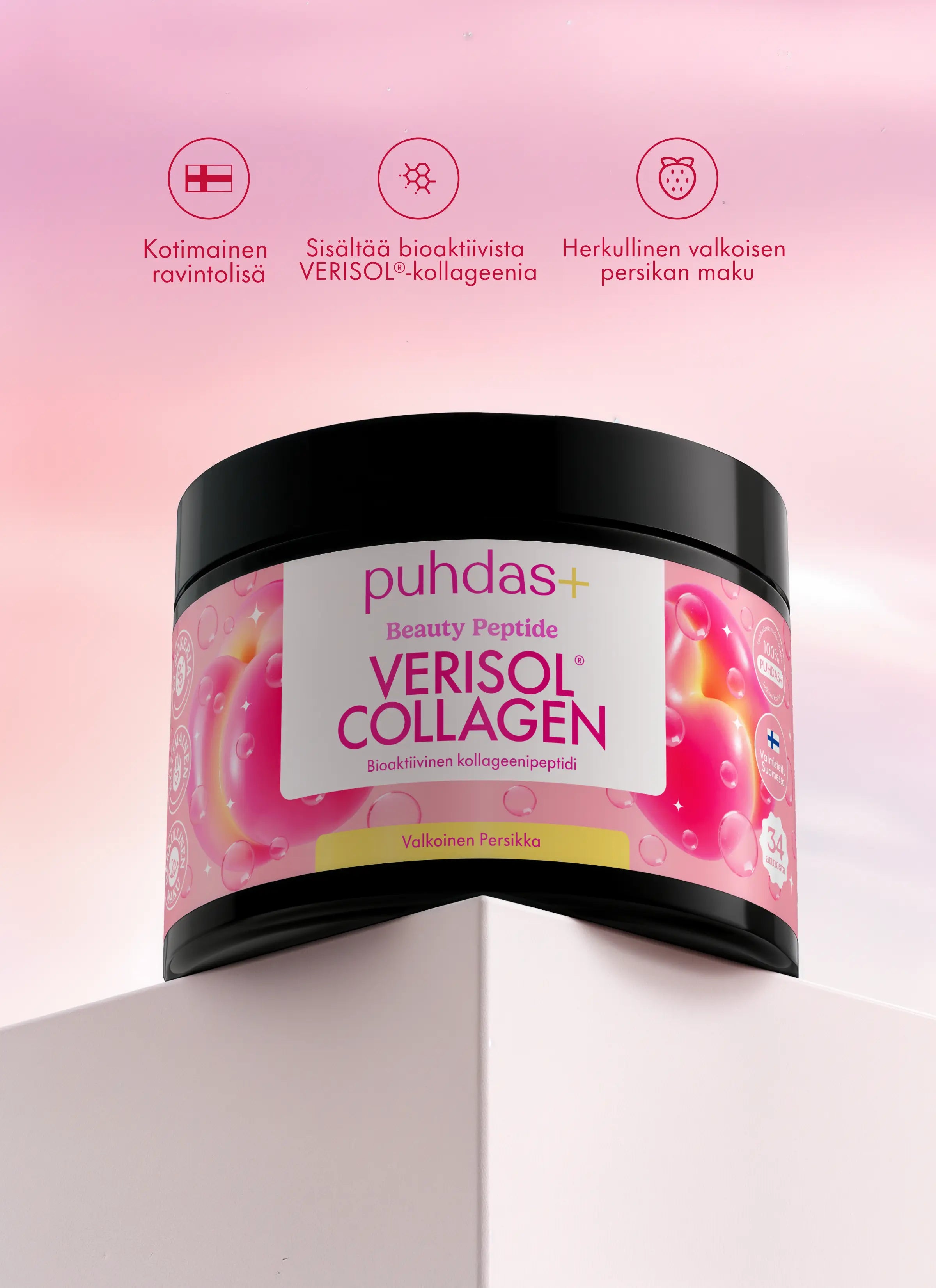 Verisol Kollageeni Valkoinen Persikka 150g