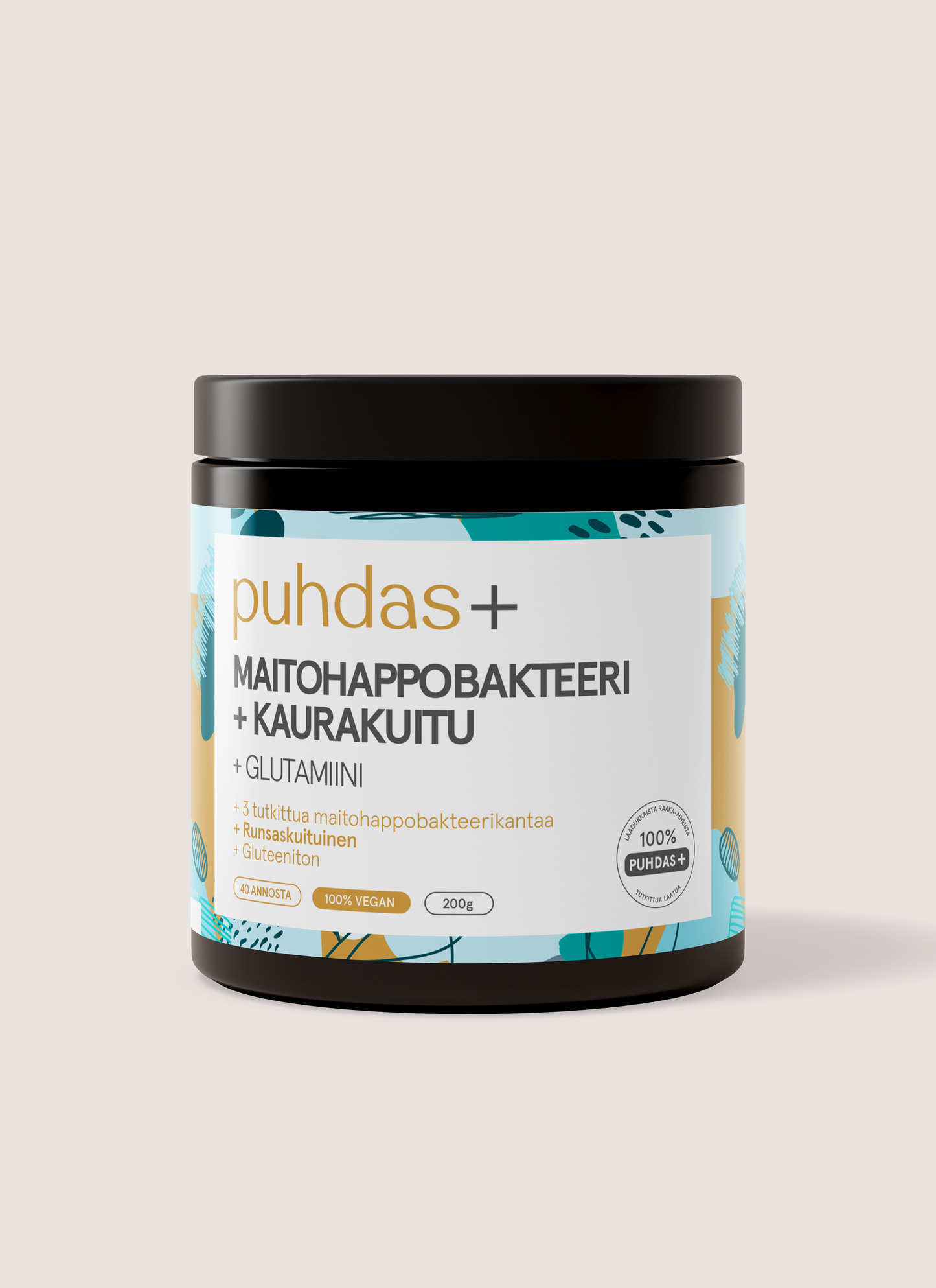 Maitohappobakteeri+Kaurakuitu ja Glutamiini 200 g