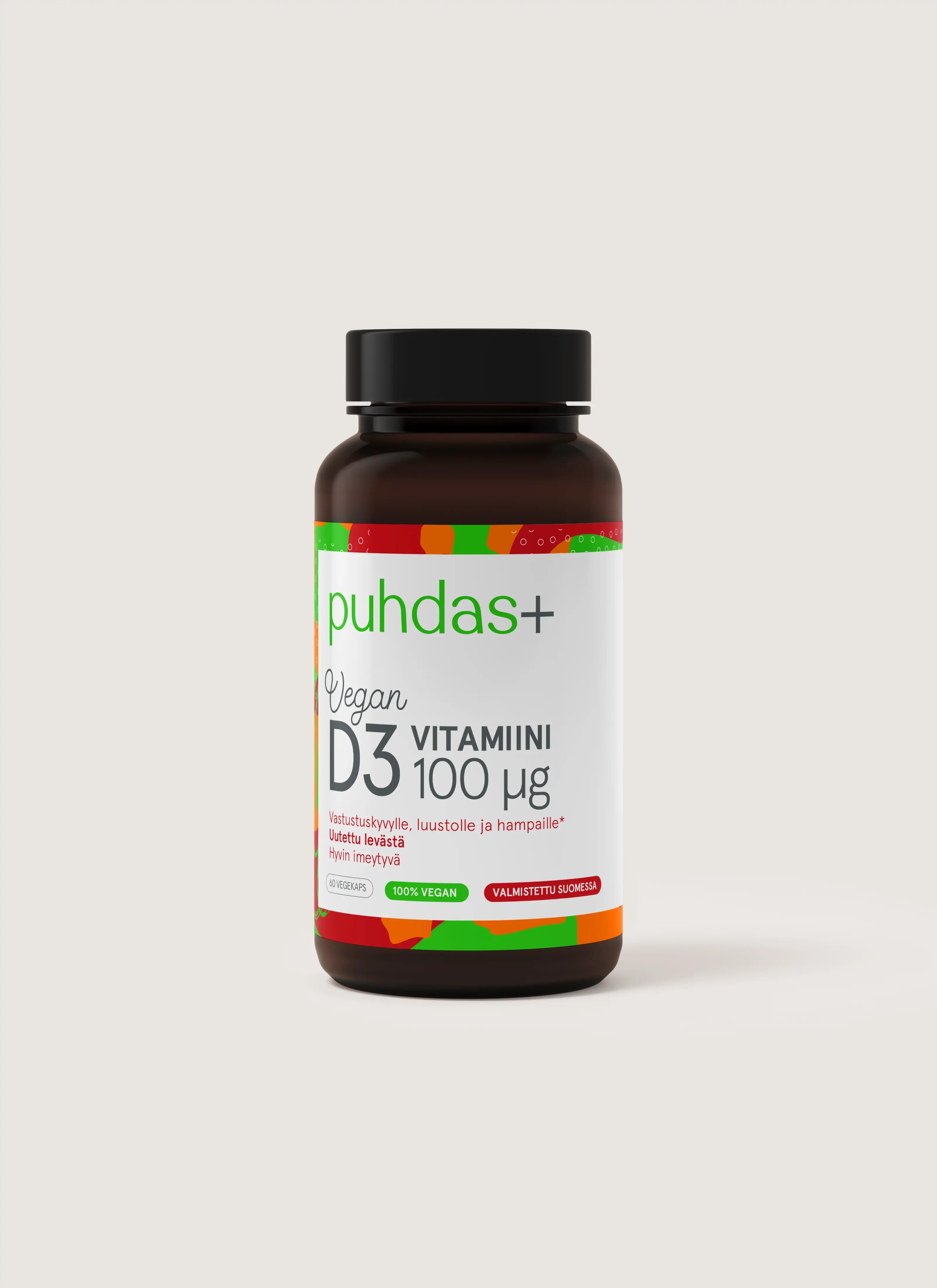 Vegan D3-vitamiini 100μg 60 kaps