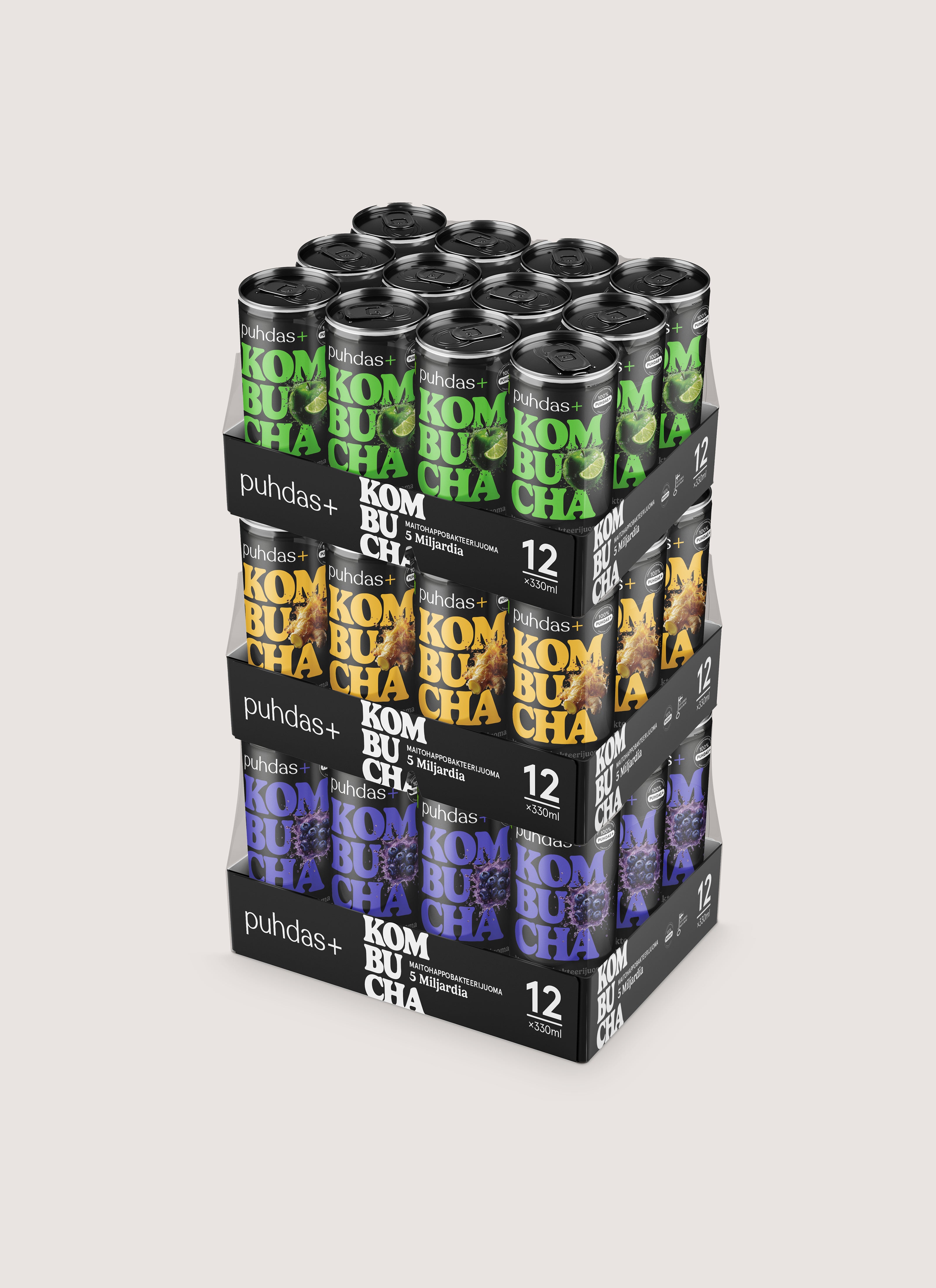 Kombucha Mixpack 330 ml - 36 pack